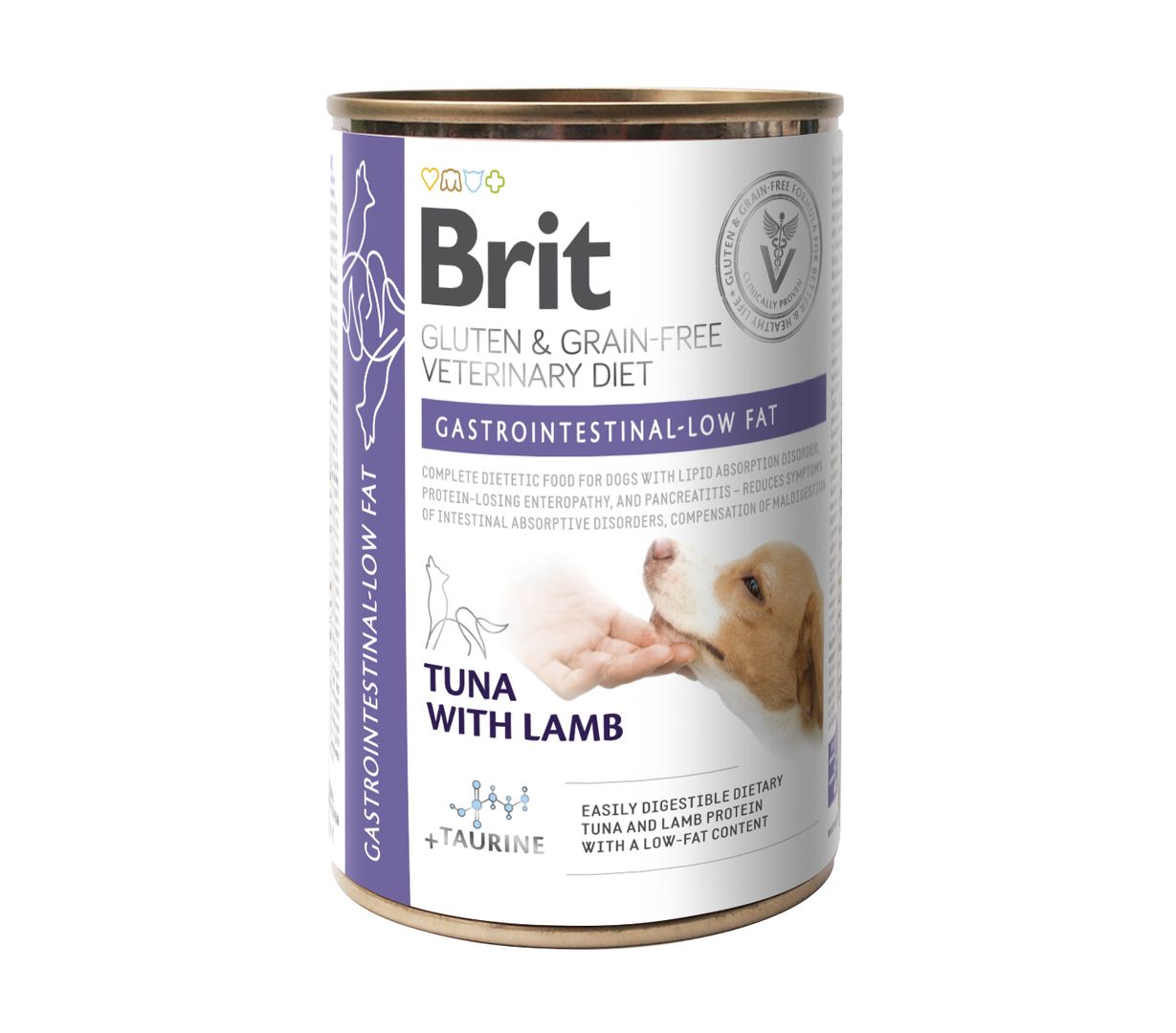 Brit GF Veterinary Diets Dog Gastrointestinal-Low fat konzerv