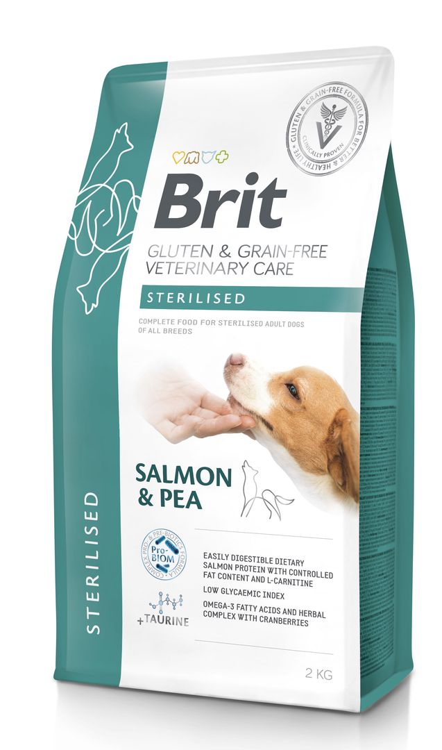 Brit GF Veterinary Diets Dog Sterilised LAZAC & BORSÓ
