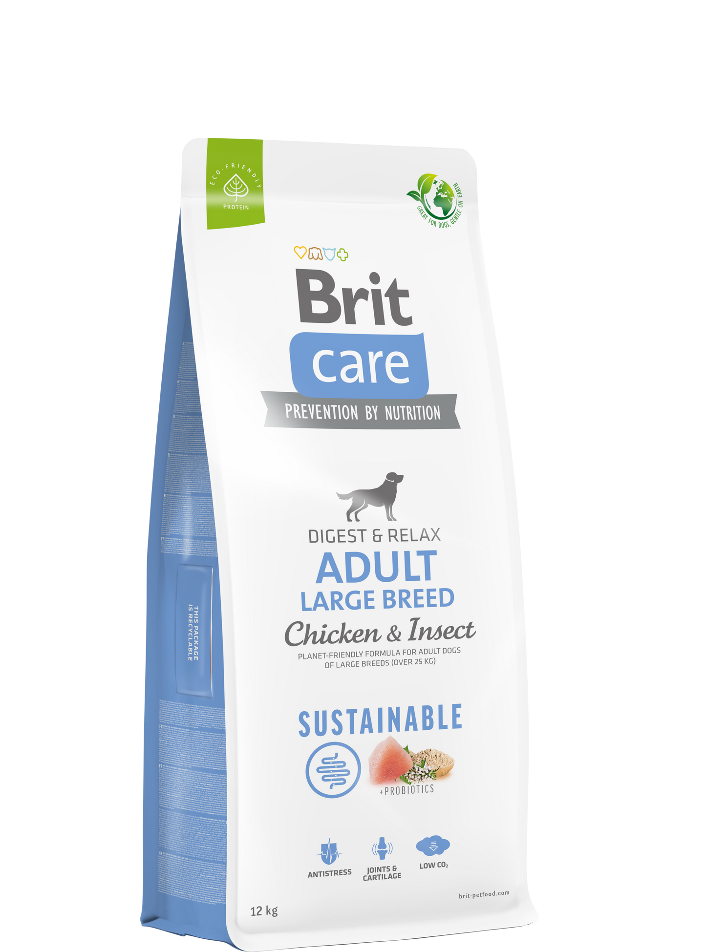 Brit Care ADULT - Large breed Sustainable - Fenntartható CSIRKE & ROVARFEHÉRJE