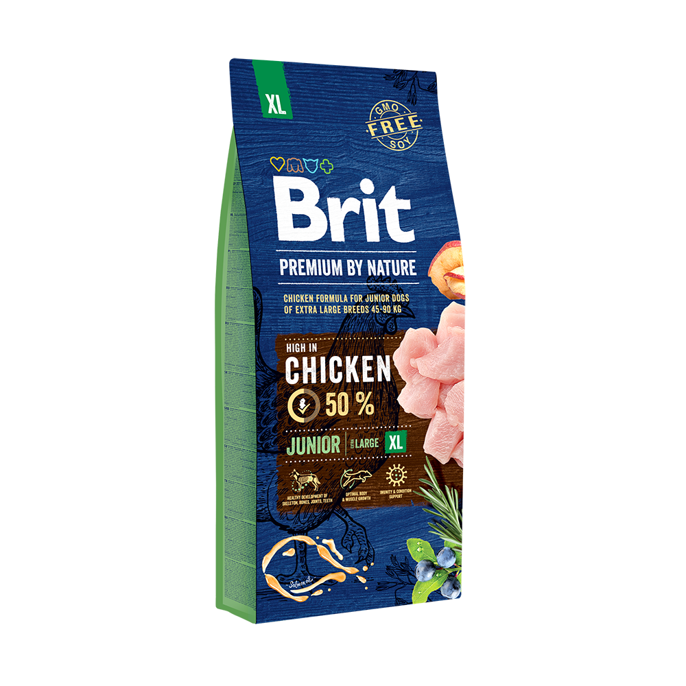 Brit Premium JUNIOR XL 50% CSIRKE 3 KG