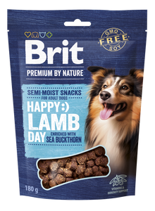 BRIT Premium by Nature Félnedves jutalomfalat kutyáknak Bárányhús homoktövissel 180 g