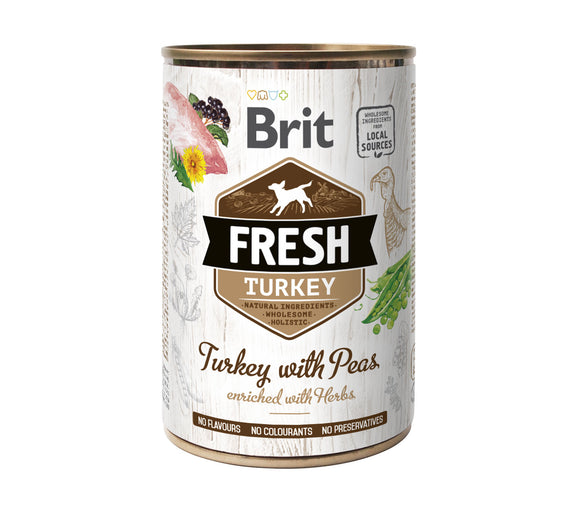Brit Fresh konzerv <br>PULYKA BORSÓVAL