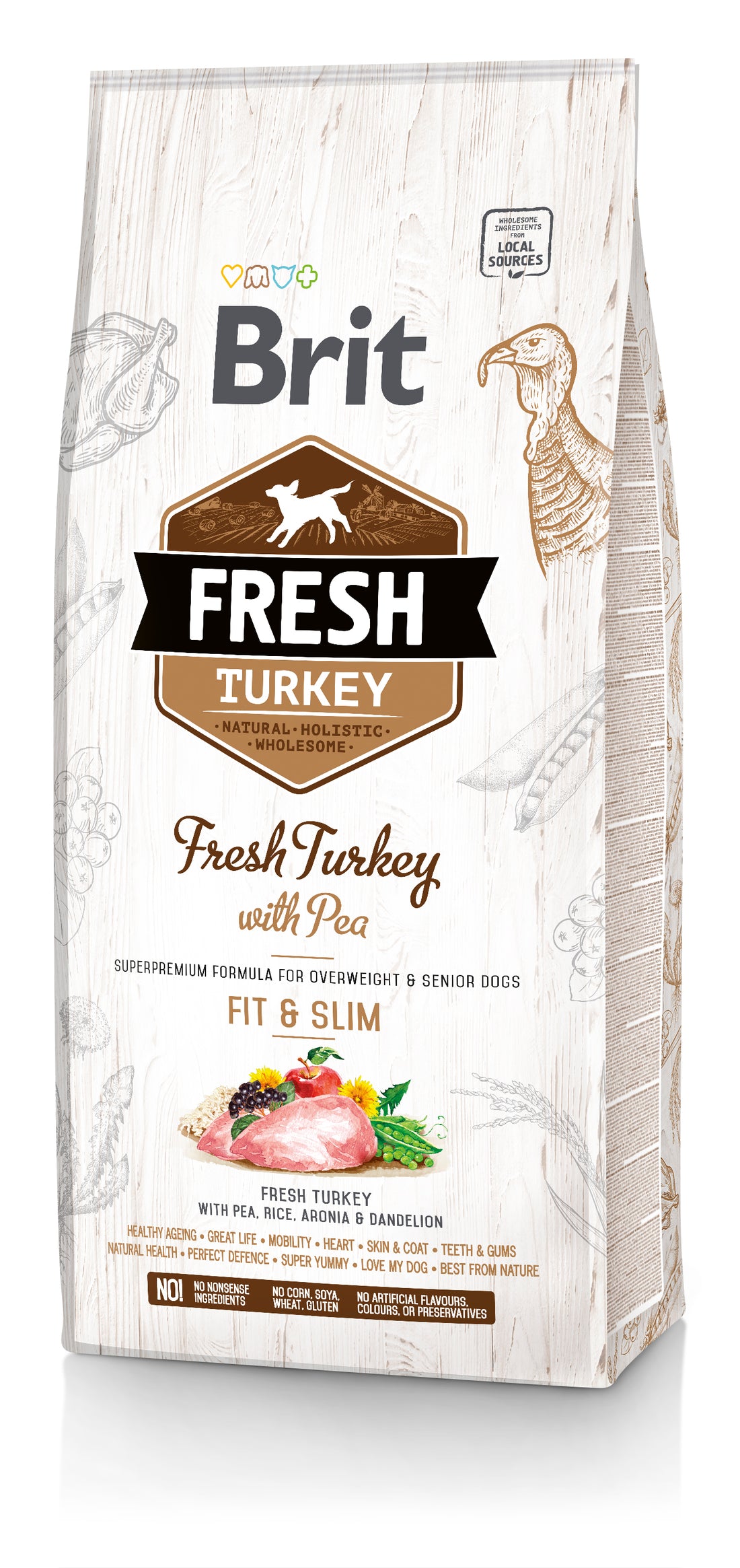 Brit Fresh FIT & SLIM PULYKA & BORSÓ – Brit Állateledel Webáruház