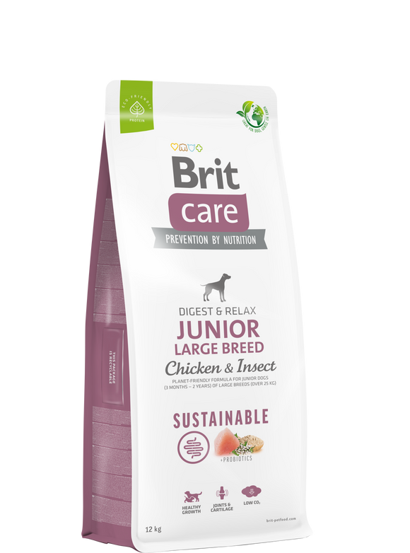 Brit Care JUNIOR - Large breed<br>Chicken & Insect<br><i>Sustainable - Fenntartható</i>