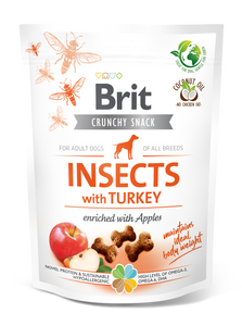 Brit Care Dog Crunchy Cracker Insects with Turkey and Apples 200g