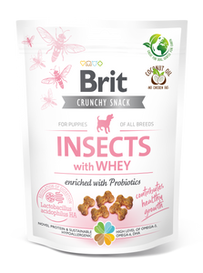 Brit Care Dog Crunchy Cracker Puppy Insects with Whey and Probiotics 200g