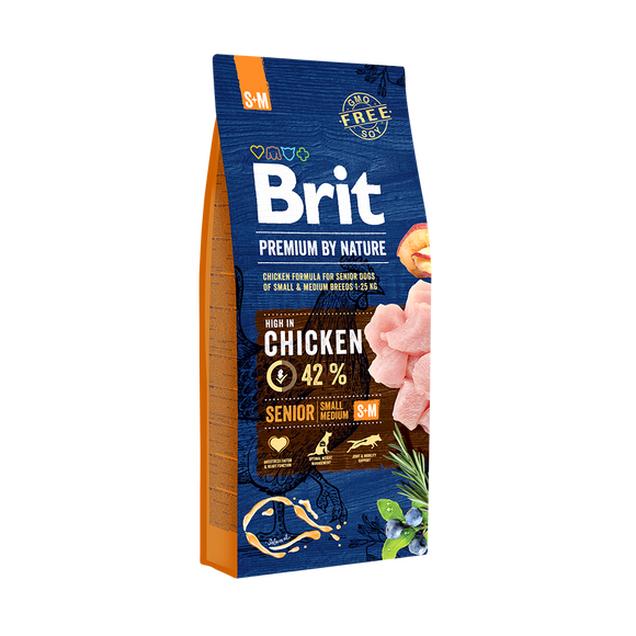 Brit Premium SENIOR S-M<br>42% CSIRKE